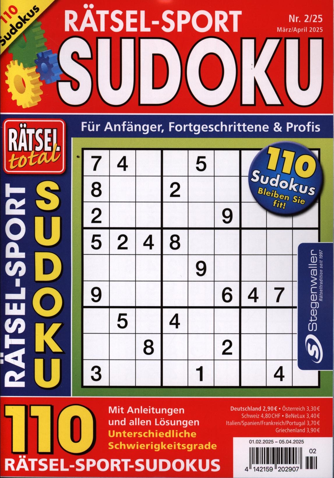 Rätsel total Rätsel-Sport Sudoku 2/2025