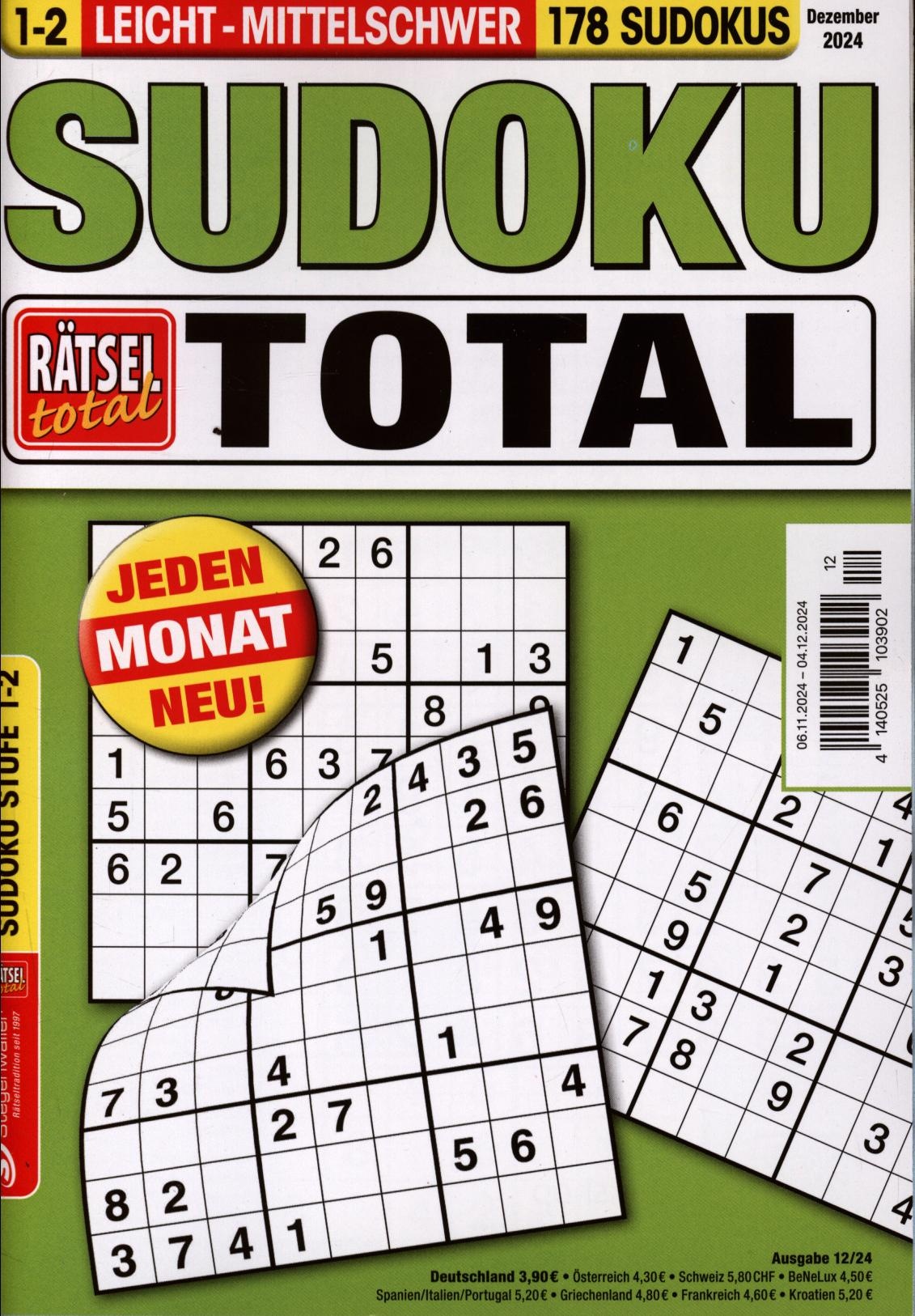 Rätsel tot.SudokuTotal1-2 12/2024