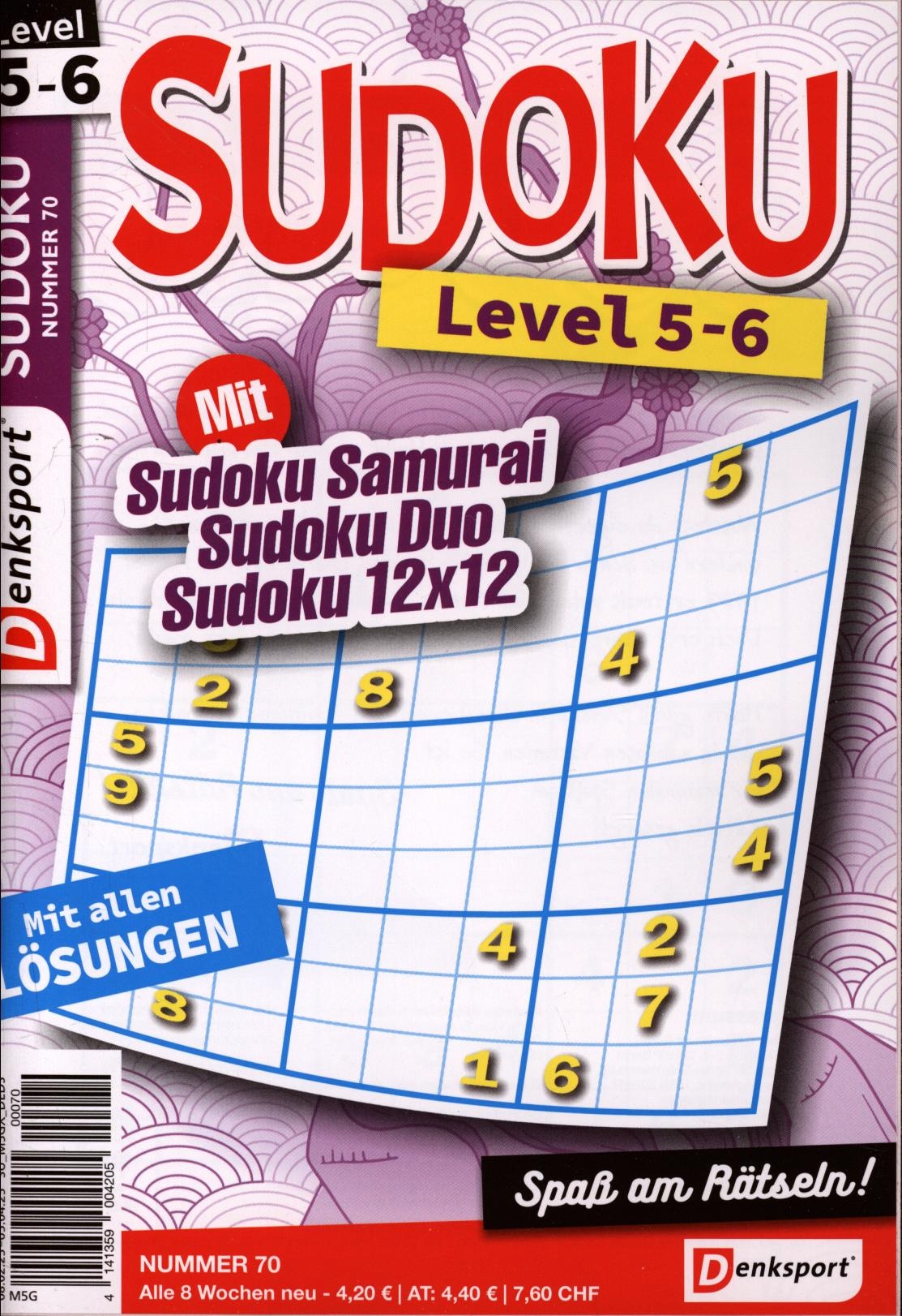 Denksport Sudoku Level 5-6 70/2025