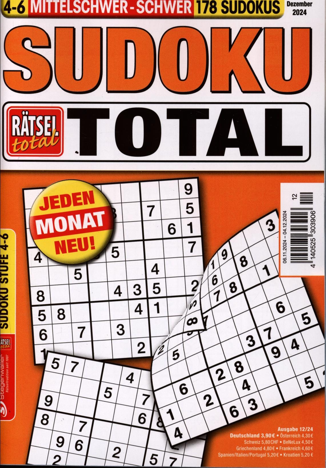 Rätsel tot.SudokuTotal4-6 12/2024