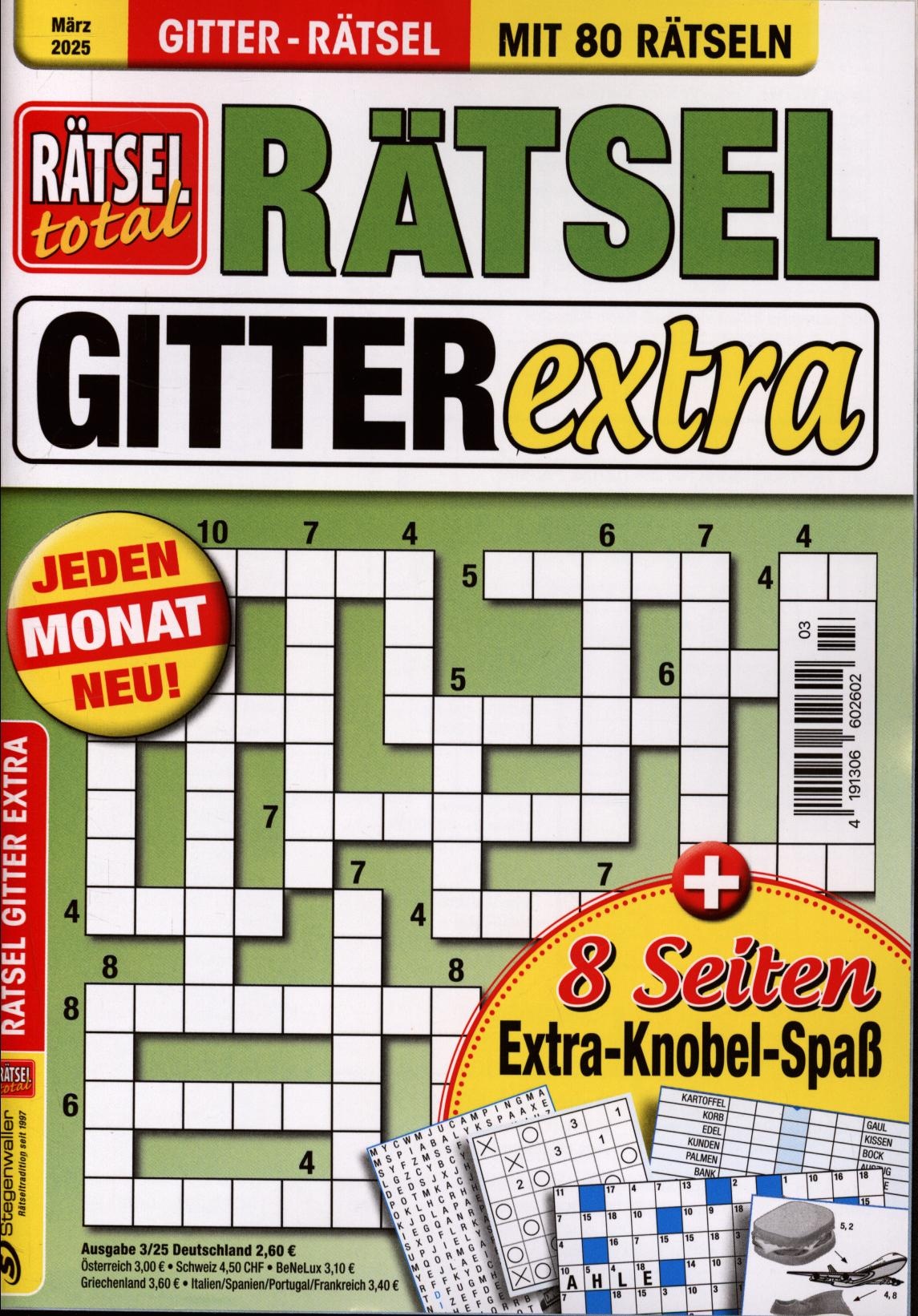 Rätsel total Gitterrätsel Extra 3/2025