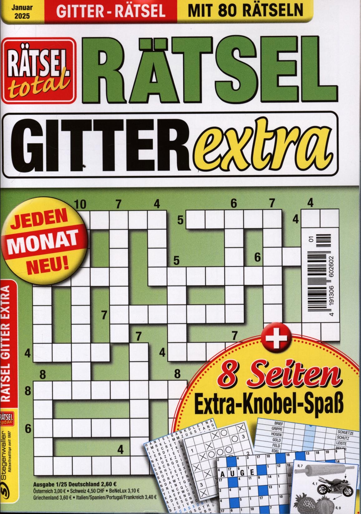 Rätsel total Gitterrätsel Extra 1/2025