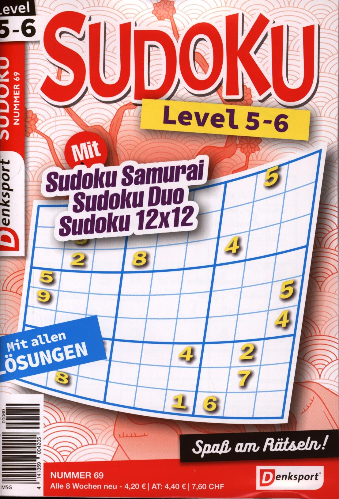 Denksport Sudoku Level 5-6 69/2024